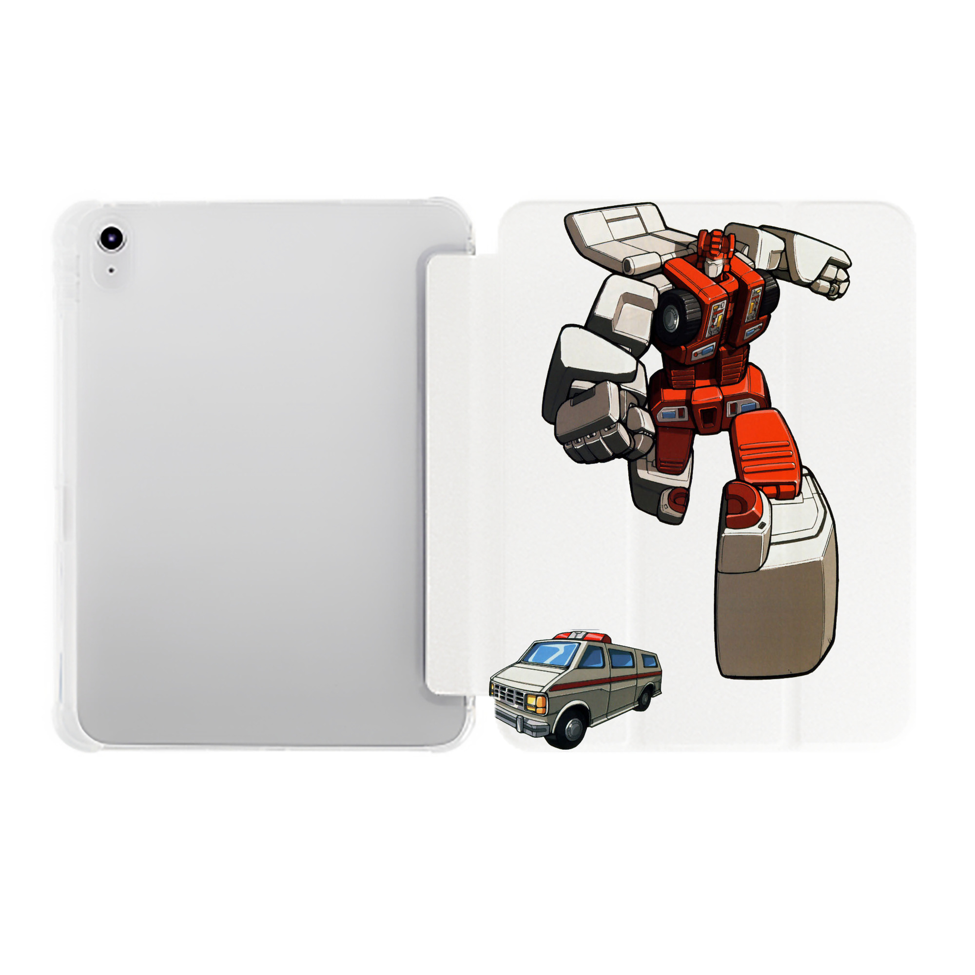 （画像用）  IPad ケース ペン収納付き 三つ折りスタンド PUレザー×シリコン 対応機種9.5/10.5/10.9インチ